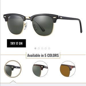 Ray ban club masters in black